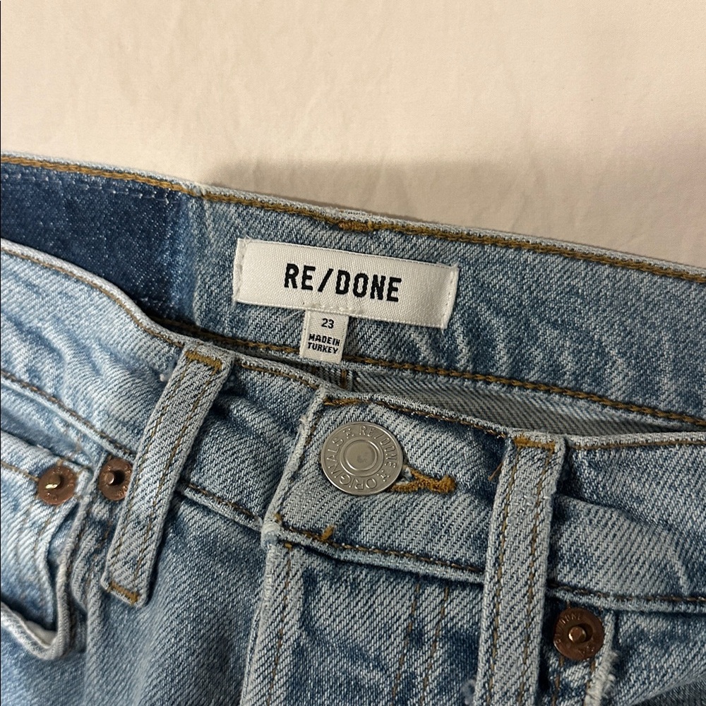Re/Done light wash denim jeans - Picture 2 of 3